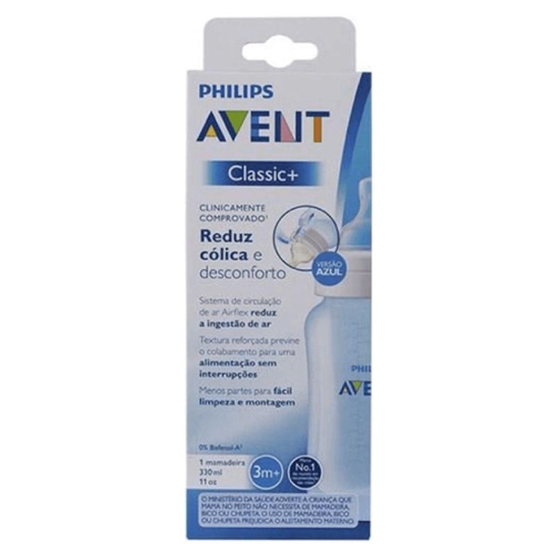 -Mamadeira-Avent-Classic-Azul-3--Meses-330ml