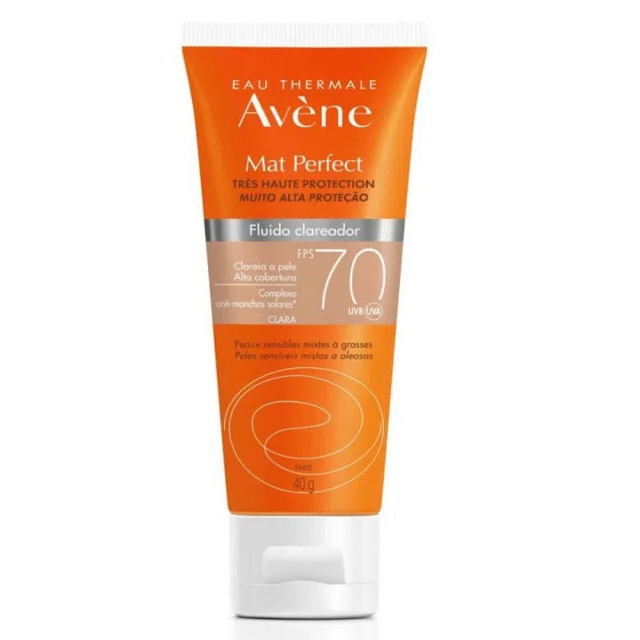 -Protetor-Solar-Facial-Avene-Mat-Perfect-Fluido-Clareador-Clara-Fps70-40g