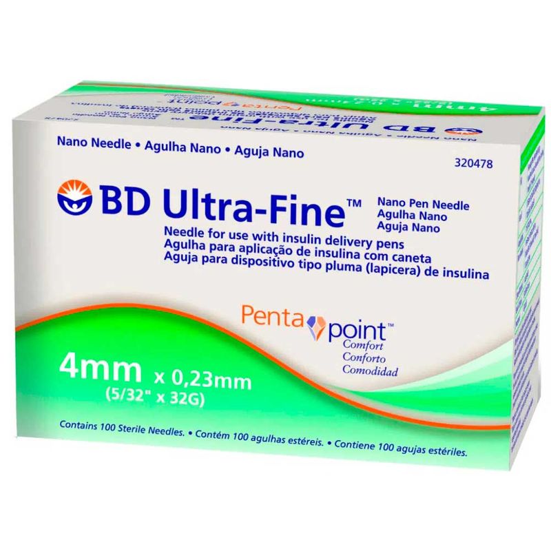 -Agulha-Descartavel-Bd-Ultra-fine-Penta-Point-4mm-100-Unidades