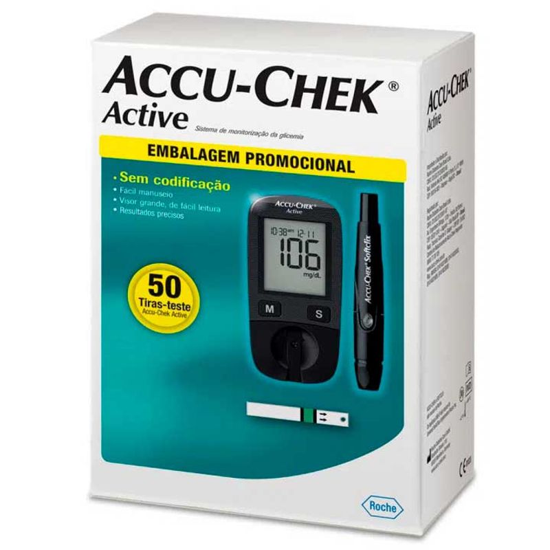 -Aparelho-De-Glicemia-Accuchek-Active-C-50-Tiras