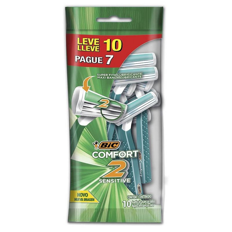 -Aparelho-De-Barbear-Bic-Comfort-2-Pele-Sensivel-10-Unidades