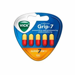 Vick Pyrena Grip-7 400mg/4mg/4mg 5 Cápsulas Duras