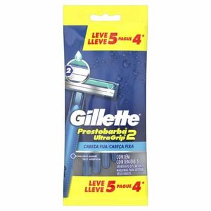 Aparelho De Barbear Gillette Prestobarba Ultragrip 5 Unidades