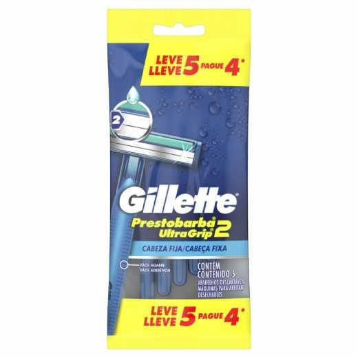 -Aparelho-De-Barbear-Gillette-Prestobarba-Ultragrip-5-Unidades
