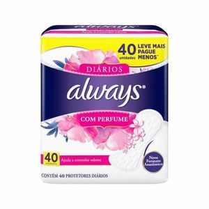 Absorvente Always Com Perfume 40 Unidades
