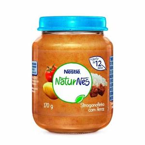 Papinha Naturnes Strogonofinho Com Arroz Orgânico 12+ Meses 170g
