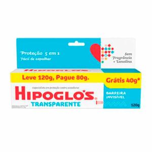 Creme Antiassaduras Hipoglós Transparente 120g