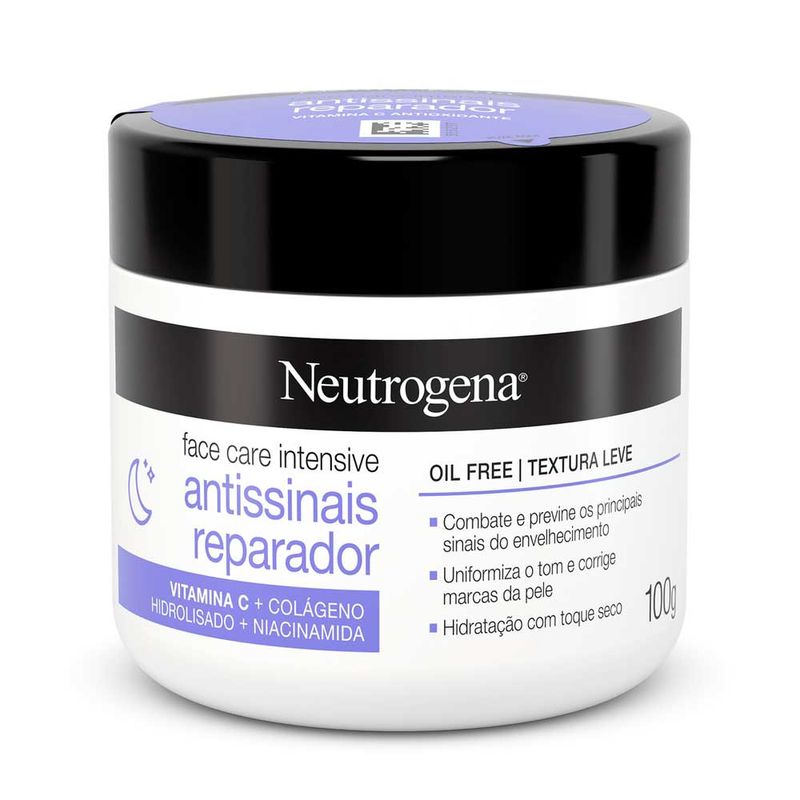 -Creme-Facial-Neutrogena-Face-Care-Intensive-Antissinais-Reparador-100g