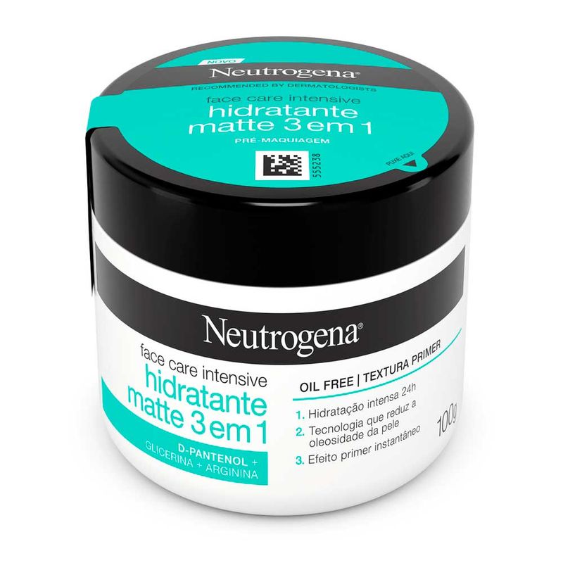 -Creme-Facial-Neutrogena-Face-Care-Intensive-Hidratante-Matte-3-Em-1-100g