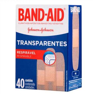 Curativo Band-aid Transparente 40 Unidades