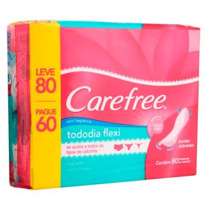Absorvente Carefree Todo Dia Flexi 80 Unidades
