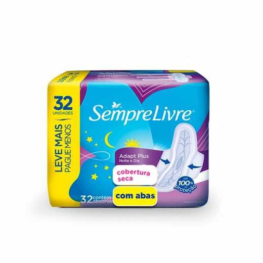 -Absorvente-Sempre-Livre-Noite-E-Dia-Com-Abas-Seca-32-Unidades