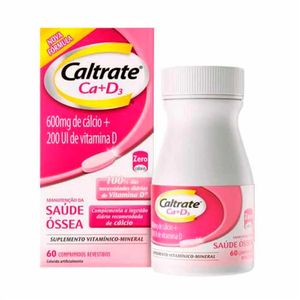 Caltrate Ca+d3 600mg/200ui 60 Comprimidos Revestidos