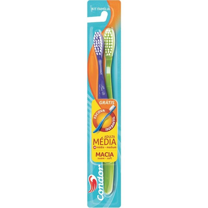 -Kit-Condor-Escova-Dental-Macia---Escova-Dental-Infantil