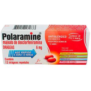 Polaramine 6mg 12 Drágeas