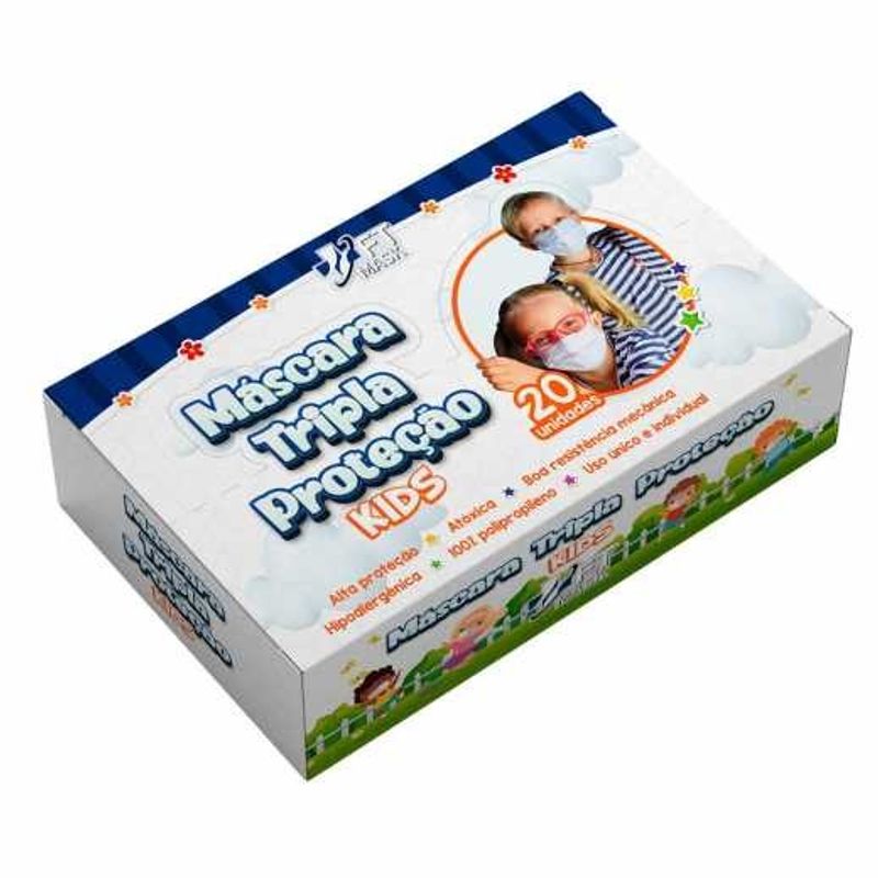 -Mascara-De-Protecao-Infantil-Ft-Tripla-Protecao-Azul-20-Unidades