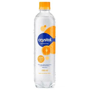 Água Crystal Sparkling Tangerina E Capim Limão 510ml