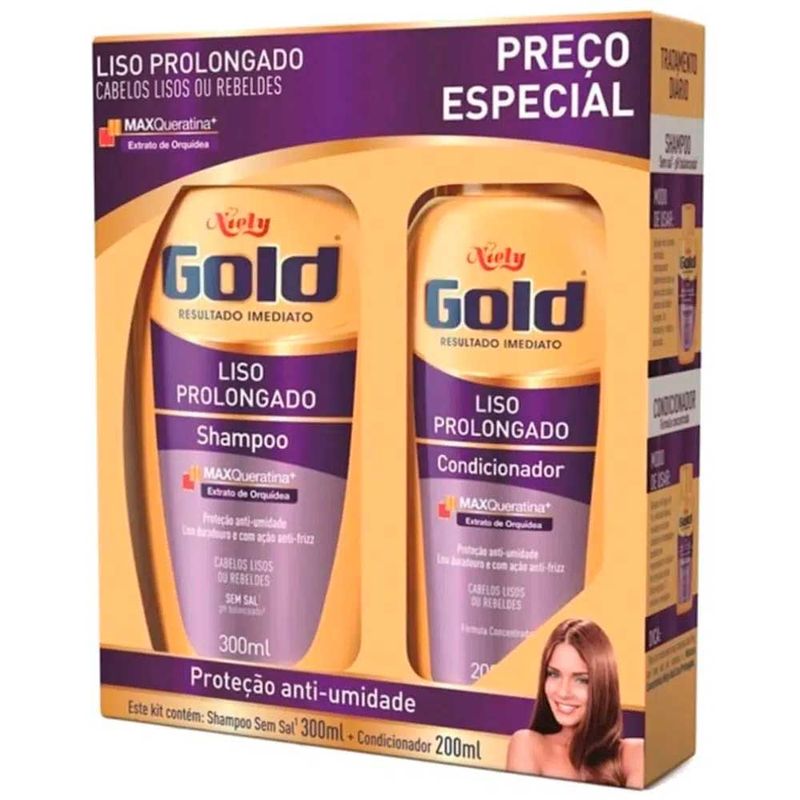 -Kit-Niely-Gold-Liso-Prolongado-Shampoo-300ml---Condicionador-200ml