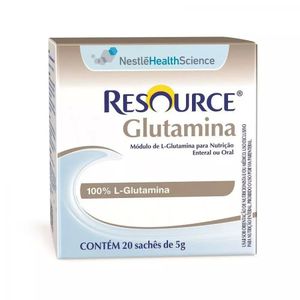 Suplemento Nutricional Enteral Nestlé Resource Glutamina 20 Sachês De 5g