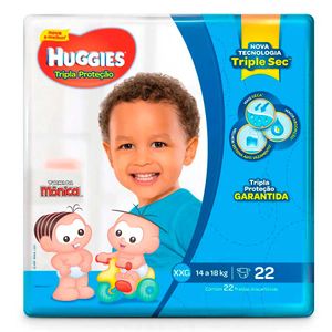 Fralda Huggies tripla Proteção Xxg 22 Unidades