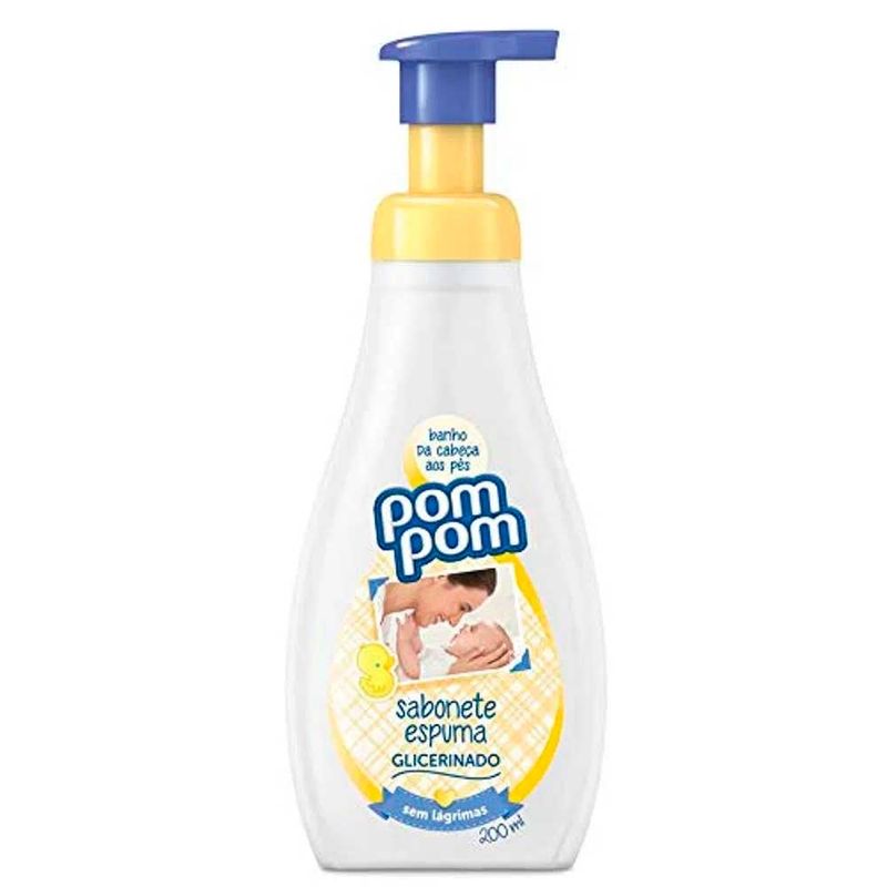 -Sabonete-Liquido-Infantil-Pompom-Espuma-Glicerinado-200ml