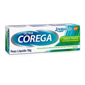 Creme Fixador De Dentadura Corega Ultra Menta 19g
