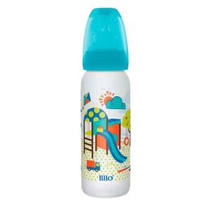 Mamadeira Lillo Divertida Azul 6+ Meses 240ml 1 Unidade