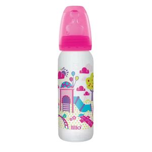 Mamadeira Lillo Divertida Rosa 6+ Meses 240ml 1 Unidade