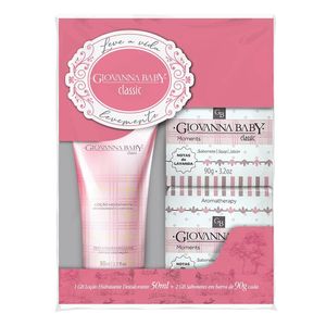 Kit Giovanna Baby Classic Loção Hidratante 50ml + 2 Sabonetes Em Barra 90g
