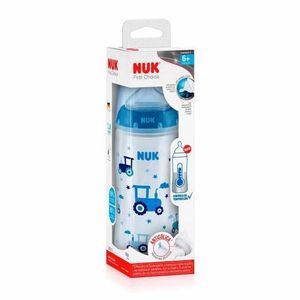 Mamadeira Nuk First Choice Azul 6+ Meses 300ml 1 Unidade