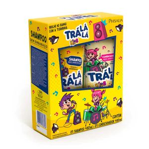 Kit Phisalia Trá Lá Lá Kids Sem Embaraço Shampoo 480ml + Condicionador 480ml