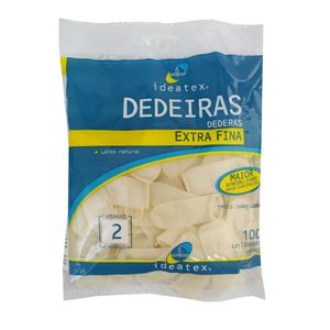 Dedeira De Látex Ideatex Descartável N 2 100 Unidades