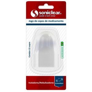Jogo De Copos Para Inalação Soniclear 15 Unidades