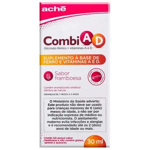 Combi A E D Framboesa Solução Oral 30ml