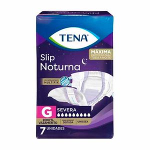 Roupa Íntima Descartável Tena Slip Noturna G 7 Unidades