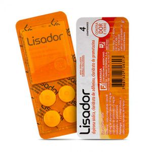 Lisador 500mg/5mg/10mg 4 Comprimidos