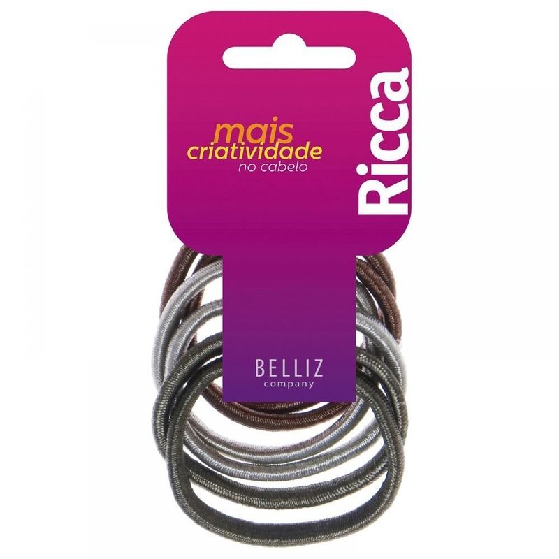 -Elastico-De-Cabelo-Ricca-Basico-Com-Metal-6-Unidades