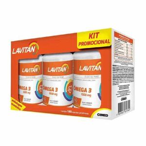 Lavitan Ômega 3 1.000mg 3 Unidades De 60 Comprimidos