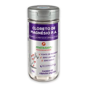 Cloreto De Magnésio P.a Meissen 500mg 60 Cápsulas