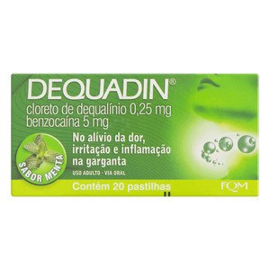 Dequadin Menta 20 Pastilhas