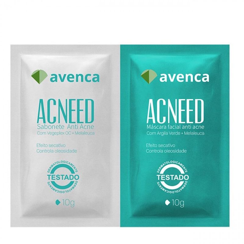 -Kit-Avenca-Acneed-Antiacne-Sabonete-Liquido-10g---Mascara-Facial-10g