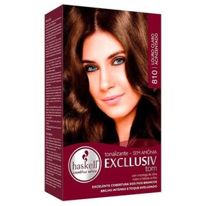 Tintura Haskell Excllusiv N 810 Louro Claro Acinzentado 1 Kit