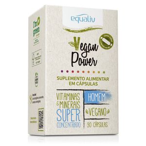 Vegan Power Equaliv Homem 30 Cápsulas
