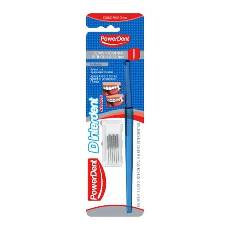 -Kit-Powerdent-Escova-Dental-Id-Intertufo-Cilindrica-3mm---6-Refis