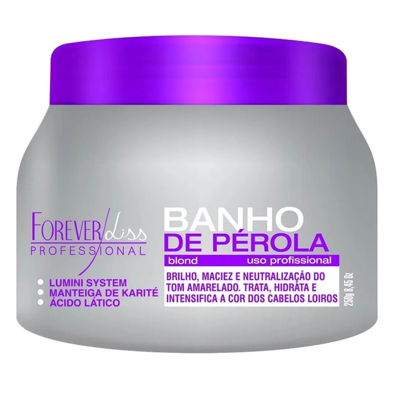 -Mascara-De-Tratamento-Capilar-Forever-Liss-Matizadora-Banho-De-Perola-250g