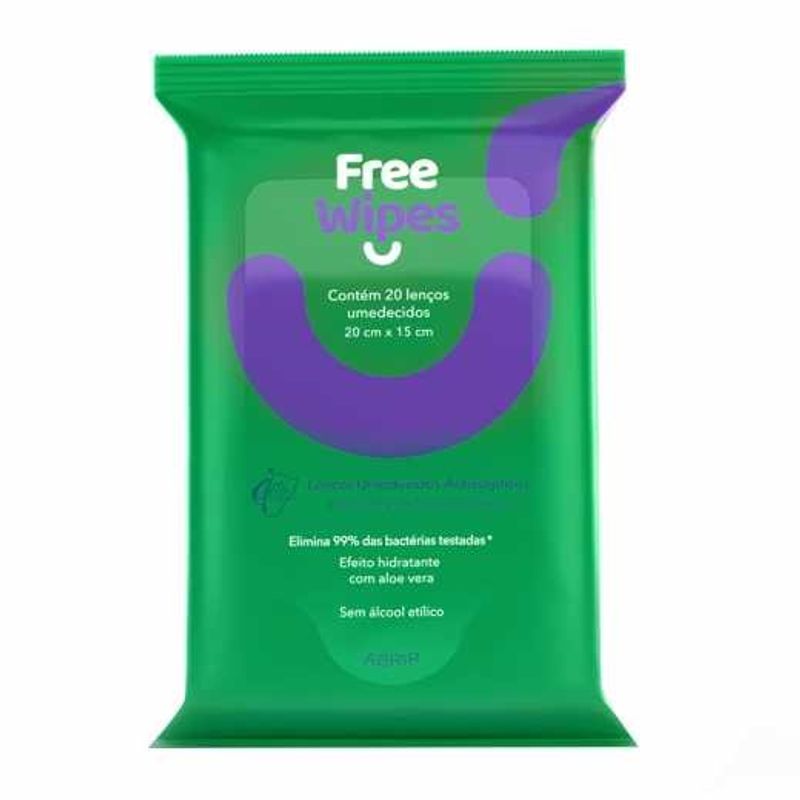 -Lencos-Umedecidos-Free-Wipes-Antisseptico-20-Unidades