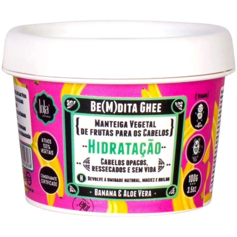 -Manteiga-De-Hidratacao-Lola-Cosmetics-Bemdita-Ghee-Banana-E-Aloe-Vera-100g