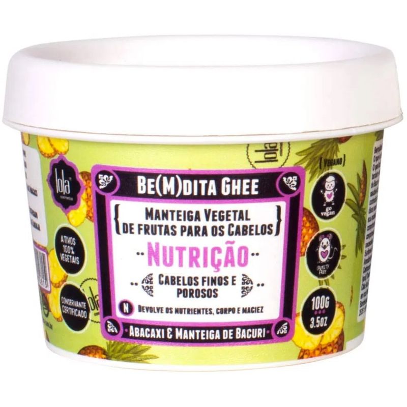 -Mascara-De-Nutricao-Capilar-Lola-Cosmetics-Bemdita-Ghee-Abacaxi-100g