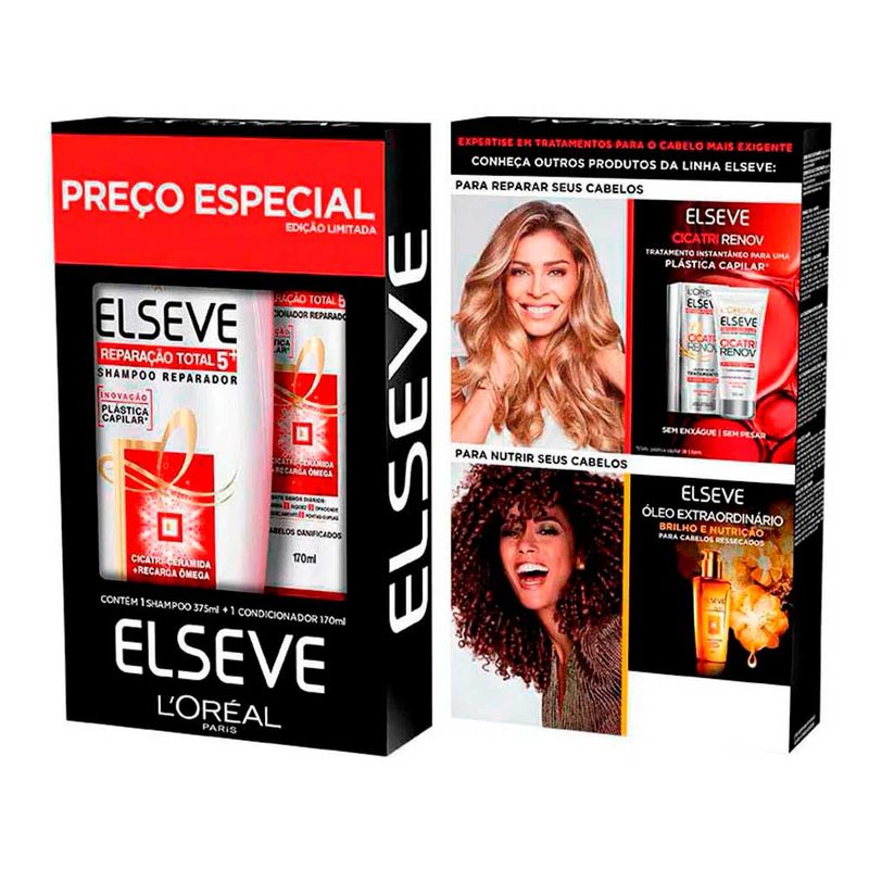 -Kit-Elseve-Reparacao-Total-5-Shampoo-357ml---Condicionador-170ml