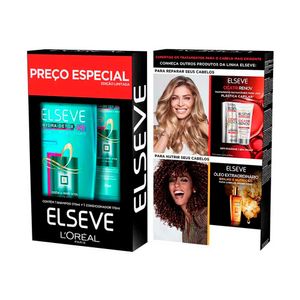 Kit Elseve Hydra Detox Shampoo 375ml + Condicionador 170ml